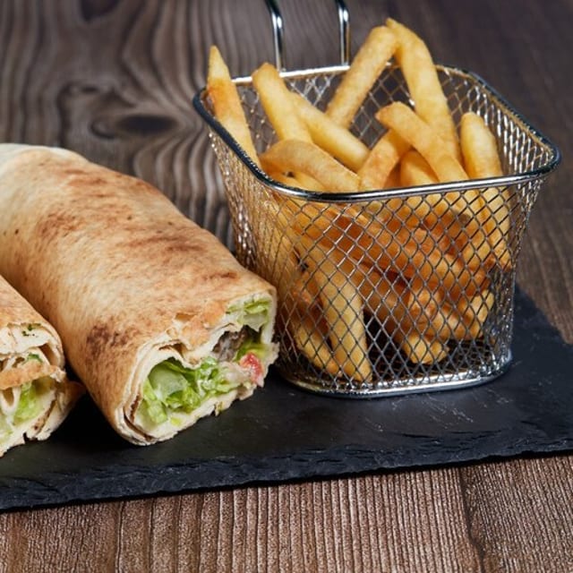 Kefta Beef Wrap Combo.