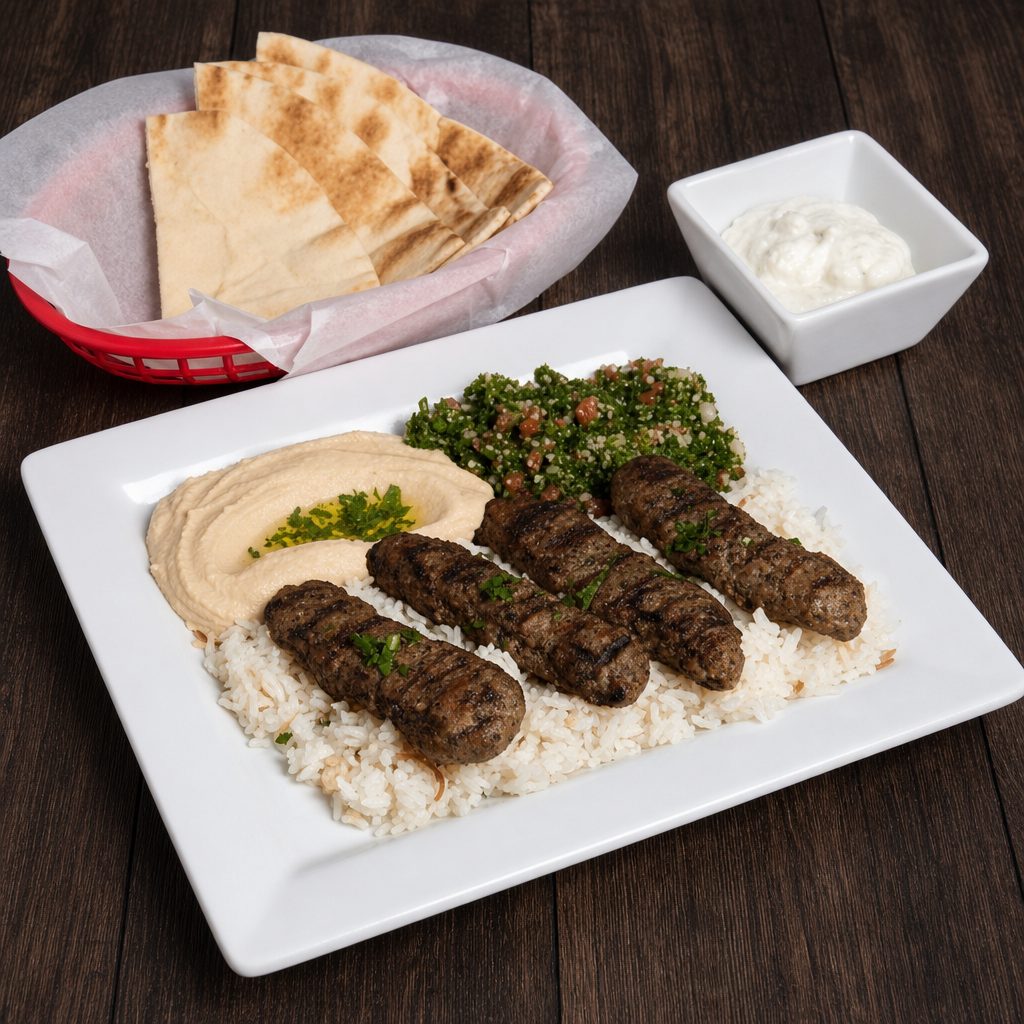 Kefta Beef Platter.