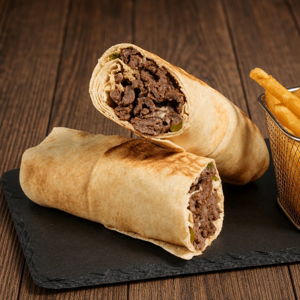 Beef Shawarma Wrap.