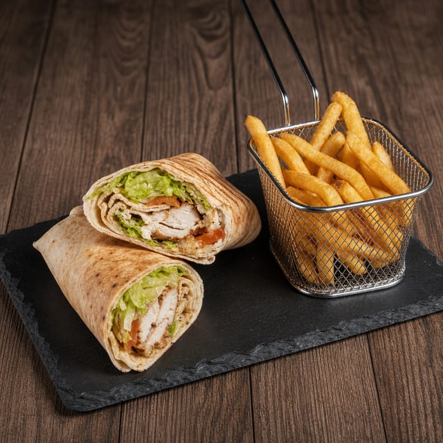 Chicken Shish Tawook Wrap Combo.
