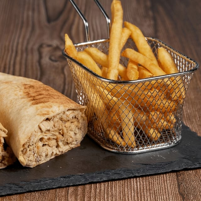 Chicken Shawarma Wrap Combo.