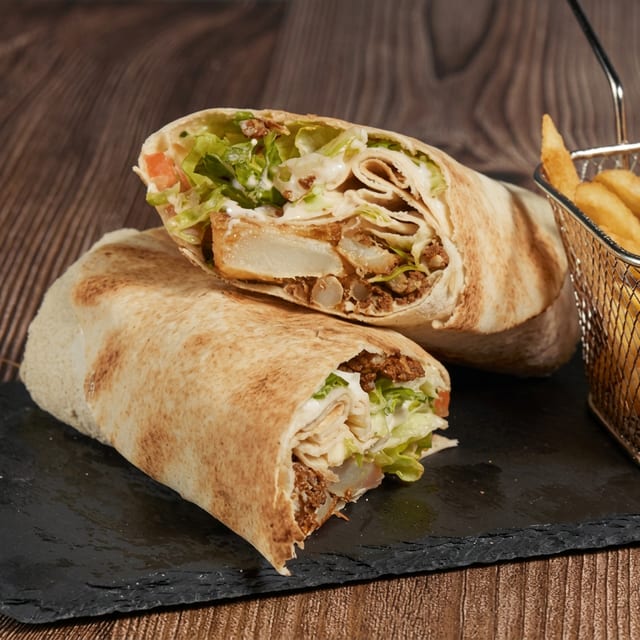 Fried Cauliflower Wrap Combo.